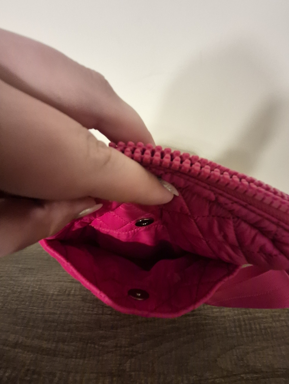 Like New MZ Wallace Quilted Crossbody Bag - Hot Pink - Picture 6 of 10